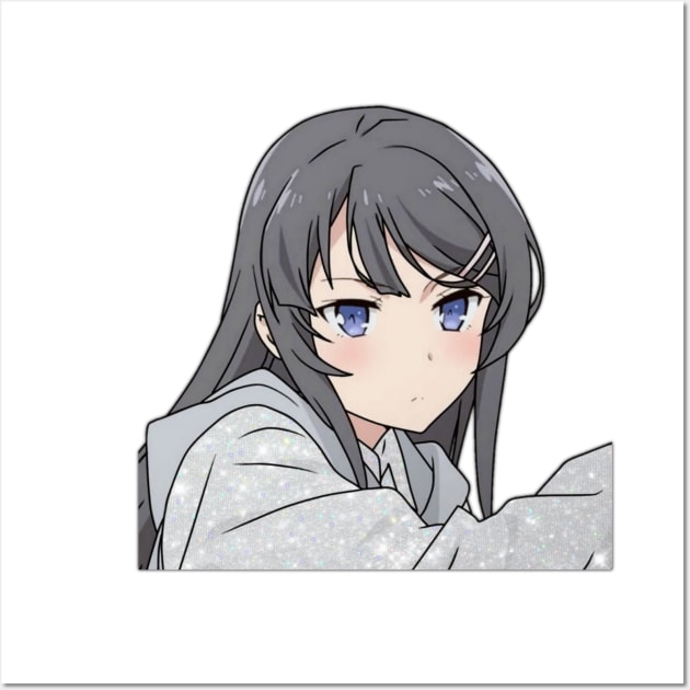 Mai Sakurajima from The Rascal Does Not Dream of Bunny Girl Senpai Wall Art by Hentai-heaven